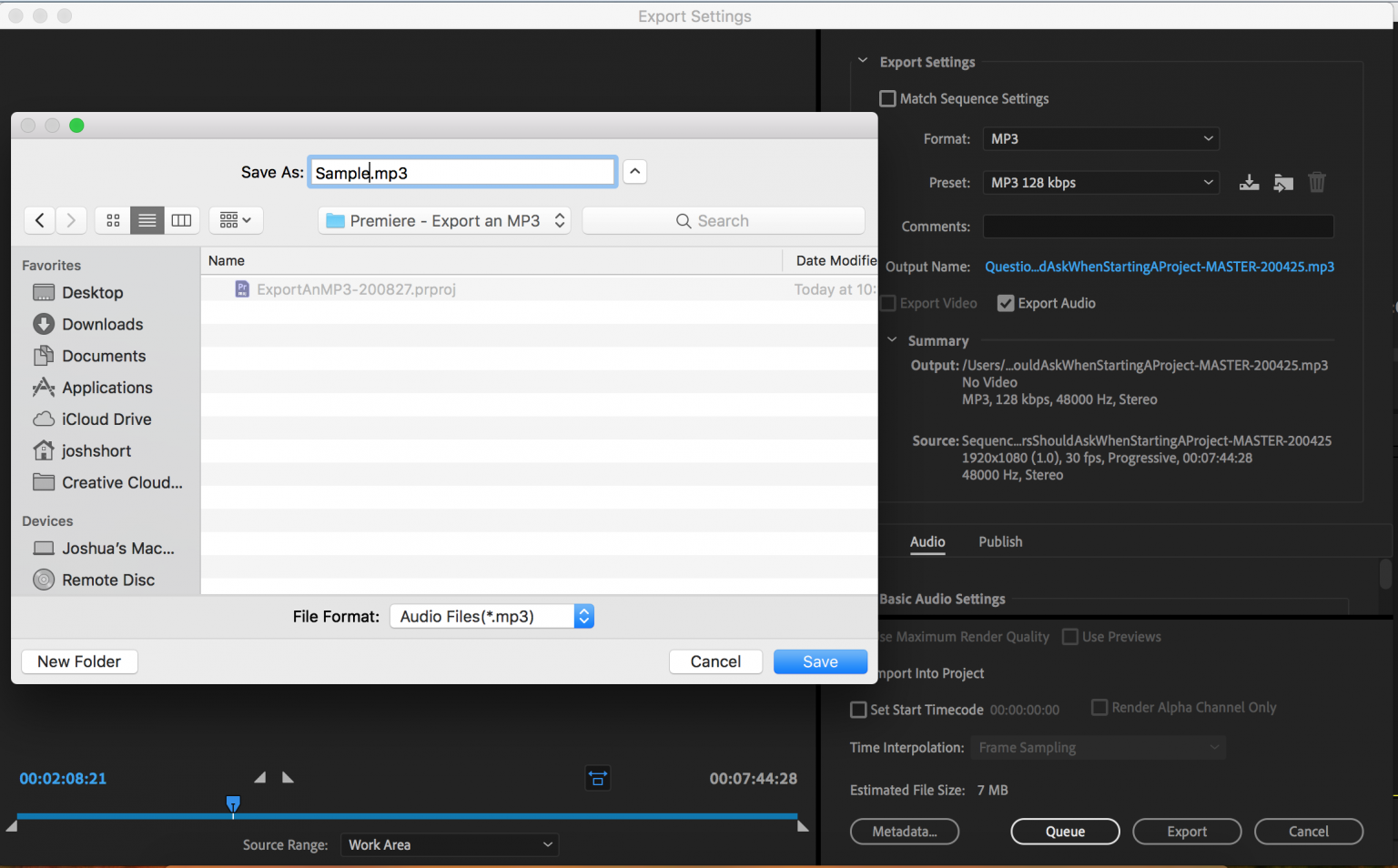 How to Export an MP3 from Premiere Pro in a Minute – Edit Video Faster